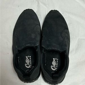 Cotton Traders shoes Women size UK 4 US 6 Dark Blue Suede Slip on Walking